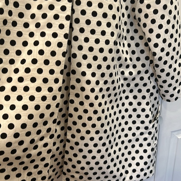 Vintage Chicos polka dot swing coat- Never worn! Pleat stitch still in tack - Picture 5 of 8